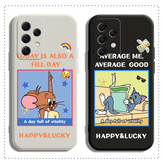 เคสโทรศัพท์มือถือ ลายการ์ตูนหนู และแมว สําหรับ Samsung A73 A53 A33 A23 A13 A04S A72 A52 A52S A42 M42 A32 A22 A12 M12 M22 M32