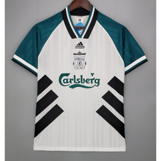 เสื้อกีฬาแขนสั้น ลายทีมชาติฟุตบอล Liverpool 1996-98 ชุดเหย้า สไตล์เรโทร