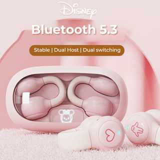 Disney หูฟังบลูทูธไร้สาย แบบคลิปหนีบ ตัดเสียงรบกวน คุณภาพเสียง HIFI สําหรับเล่นเกม วิดีโอ