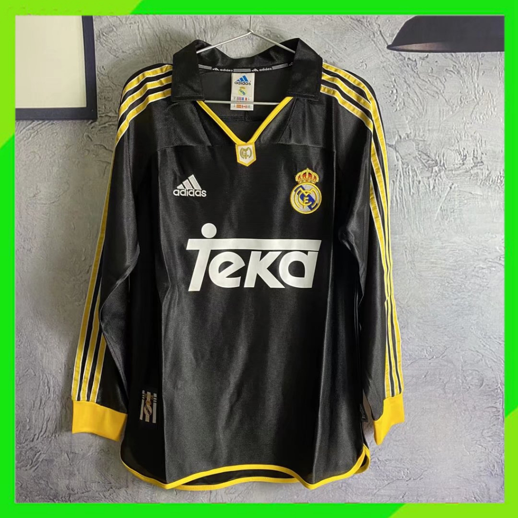 เสื้อแขนยาว ลาย Real Madrid 1998 1999 Real Madrid คุณภาพดี สไตล์ไทยเรโทร