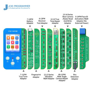 Jc V1SE โปรแกรมเมอร์ สําหรับโทรศัพท์ 7 8 X XS MAX 11 ProMAX 12 13 MINI ที่ละเอียดอ่อน สัมผัสสี ของแท้ ช็อตลายนิ้วมือ แบตเตอรี่โปรแกรมเมอร์