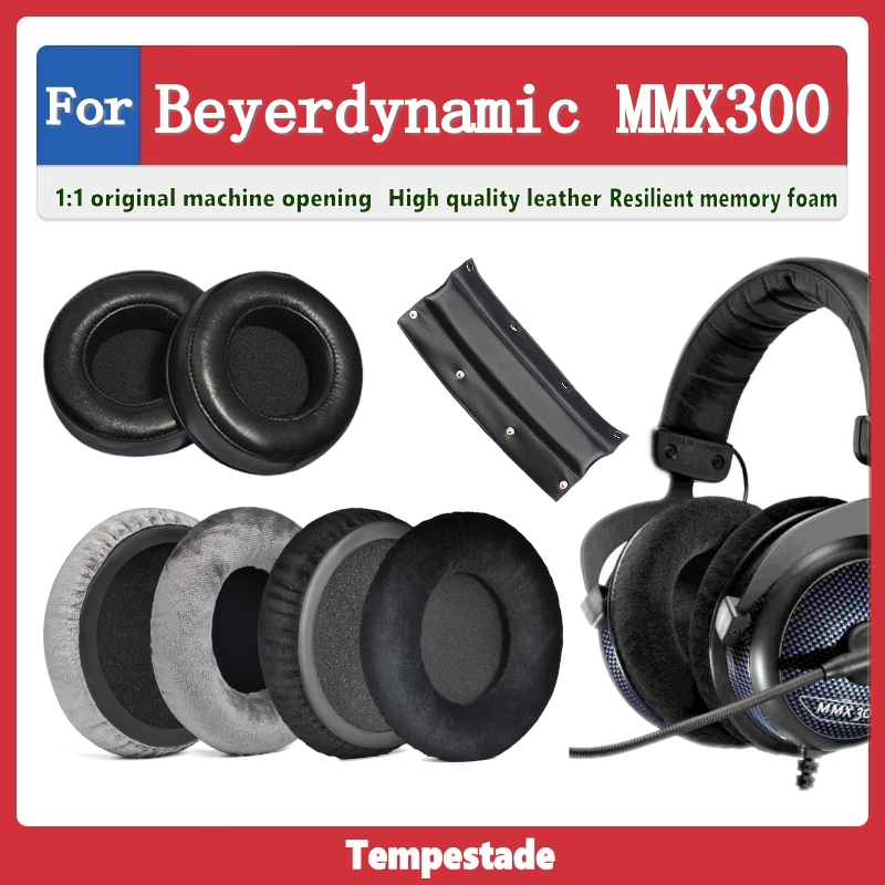 แผ่นครอบหูฟัง แบบเปลี่ยน สําหรับ Beyerdynamic MMX300