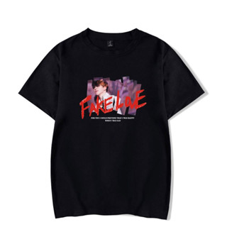 Fake LOVE เสื้อยืดแขนสั้น ผ้าฝ้าย พลัสไซซ์ สไตล์ฮิปฮอป สตรีท ฤดูร้อน สําหรับผู้ชาย และผู้หญิง XXS-4XL 3181