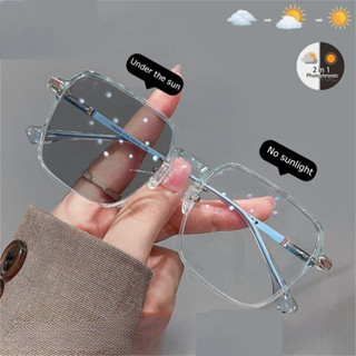 【0-400°】แว่นตาสายตาสั้น ป้องกันรังสียูวี 2 in 1 สําหรับผู้หญิง และผู้ชาย 2 in 1