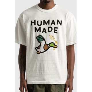 เสื้อยืดแขนสั้น ผ้าฝ้าย พิมพ์ลาย HUMAN MADE สําหรับผู้ชาย และผู้หญิง