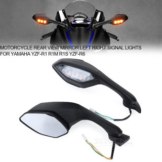 ไฟเลี้ยว LED ติดกระจกมองหลัง ซ้าย ขวา อุปกรณ์เสริม สําหรับรถจักรยานยนต์ YAMAHA YZF-R1 R1M R1S R6 2015-2023 YZFR6 YZFR1 2022