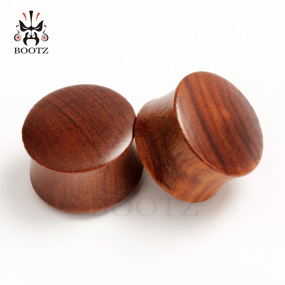 Kubooz 2 ชิ้น ที่อุดหู อุโมงค์ไม้ อานธรรมชาติ ขยาย เกจ ยืด ต่างหู เจาะ