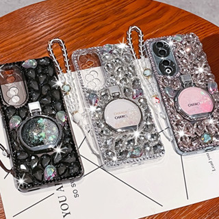 เคส Samsung S23 S22 Ultra S21 Plus S20 S8 S9 S10 Plus Note 20 Ultra Note 10 Plus 8 9 โทรศัพท์มือถือแบบแข็ง ประดับเพชร ระยิบระยับ แฟชั่น สําหรับ