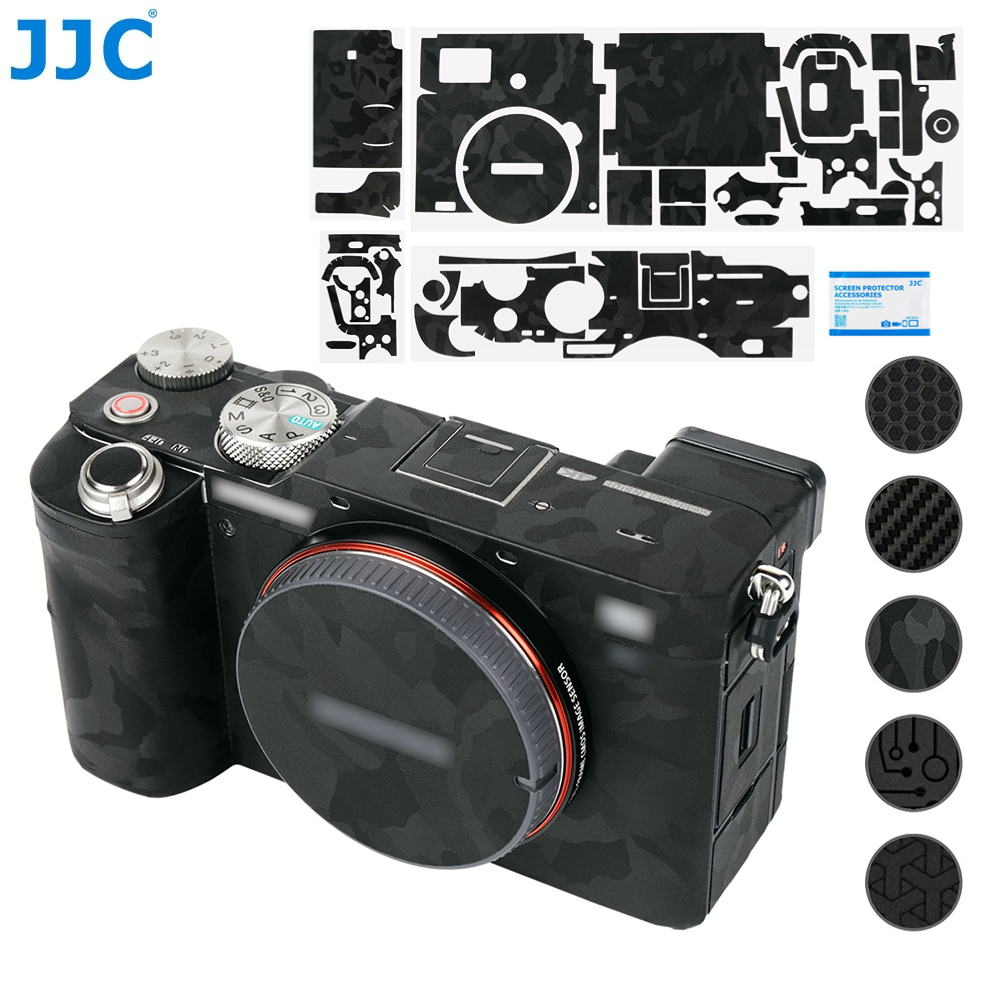 JJC SS-A7C สติ๊กเกอร์ป้องกันรอยขีดข่วนสำหรับตัวกล้อง Sony a7C A7C, ฟิล์มตกแต่งผิววัสดุ 3M ปราศจากสารตกค้าง