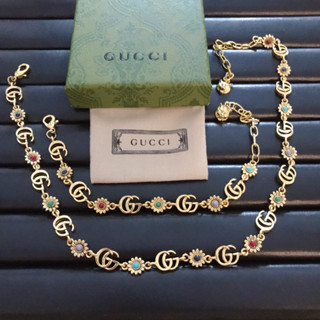 Gucci สร้อยคอ สร้อยข้อมือ หลากสี หรูหรา สําหรับผู้หญิง103352