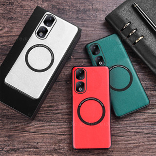 เคสโทรศัพท์มือถือหนัง แบบแข็ง สําหรับ Honor 90 Pro 5G