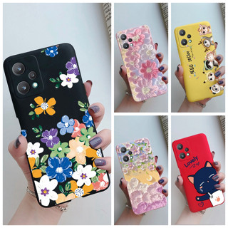 เคสโทรศัพท์มือถือ ซิลิโคนนิ่ม ลายการ์ตูนดอกไม้ แฟชั่น สําหรับ Realme 9 Pro Realme 9 5G Realme V25 Realme Q5 Realme Narzo50 Pro