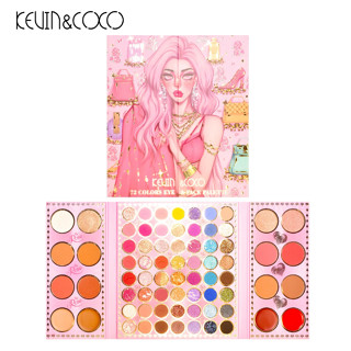 {แบรนด์ใหม่ ของแท้} KEVIN&amp;COCO อายแชโดว์ชิมเมอร์ กลิตเตอร์ สไตล์เกาหลี 72 สี