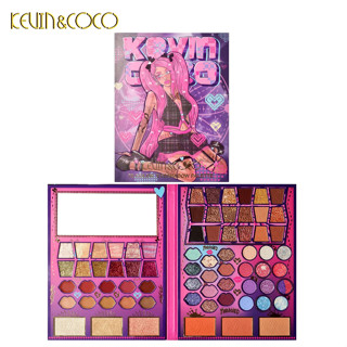 ใหม่ KEVIN&amp;COCO พาเลตต์อายแชโดว์ 70 สี กันน้ํา ติดทนนาน ถอดได้