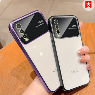 เคสโทรศัพท์มือถือชุบไฟฟ้า ขนาดใหญ่ สําหรับ VIVO Y20 Y20S Y20A Y20i Y20T Y20G Y11S Y12S Y12A Y20SG Y20S(G)