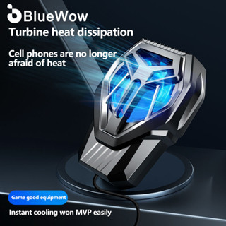 Bluewow พัดลมระบายความร้อนด้านหลัง แบบคลิปหนีบ สําหรับโทรศัพท์มือถือ