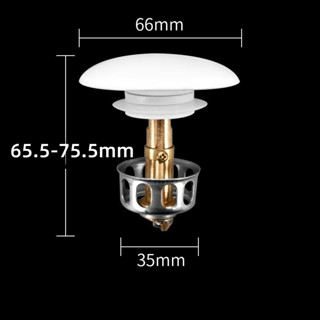 ปลั๊กกระเด้งอ่างล้างหน้า เซรามิค แบบกด ระงับกลิ่น อุปกรณ์เสริม สําหรับอ่างล้างหน้า