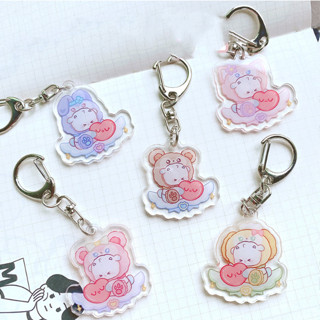 พวงกุญแจอะคริลิค จี้การ์ตูน Duffy Series Lamb Merchandise แบบสร้างสรรค์ น่ารัก สําหรับคู่รัก