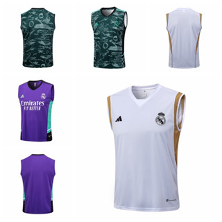 เสื้อกีฬาแขนกุด ลายทีมฟุตบอล Real Madrid ปี 2023-24