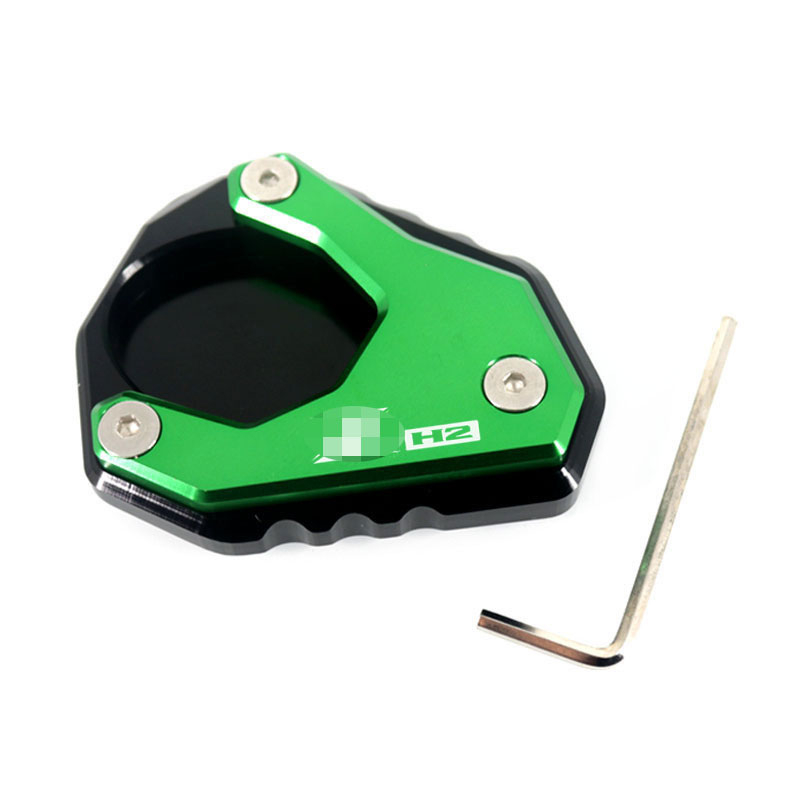 สําหรับ KAWASAKI ZH2 Z H2 ZH 2 2019 2020 2021 2022 รถจักรยานยนต์ CNC Kickstand ขาตั้ง Extension Pad 