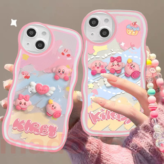 3D Doll Cute Cartoon Pink Kriby Angel Love Clear Casing For iPhone 15 14 13 12 11 Pro Xs max Mini 7 8 6 6S Plus X XR 14ProMax 13promax 12promax 11promax 6+6S+ 7+ 8+ Wavy edge Fine Hole Airbag Shockoproof Soft Phone Case BW 73