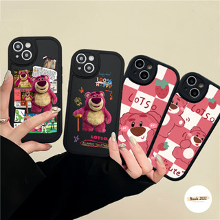 เคสนิ่ม ลายการ์ตูนหมี สตรอเบอร์รี่ สําหรับ Redmi 12C 10A 10 9C A1 K40s 10C 9A 9 9T Note 11 10 10Pro 9 Pro 9s 10s 11s 8 11Pro + Mi 11Lite 11T POCO M3 F4 X3 NFC Pro เคส