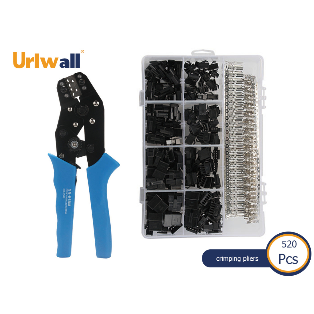 Urlwall Mutifunction SN-01BM Crimping Tool Crimping คีม AWG 28-20 ฮาร์ดแวร์อุปกรณ์เสริมพิเศษ 520 ชิ้