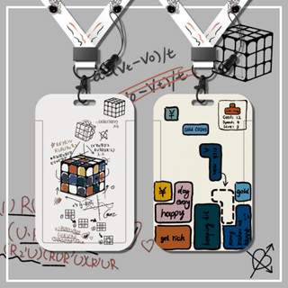 เคสใส่บัตรประจําตัวประชาชน บัตรรถบัส พร้อมสายคล้องคอ สร้างสรรค์ สําหรับโรงเรียน