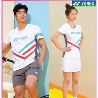 New Yonex เสื้อปิงปอง แขนสั้น ระบายอากาศ แห้งเร็ว สไตล์เกาหลี ใส่สบาย ซับเหงื่อ ซับเหงื่อ สําหรับเด็กผู้ชาย ผู้หญิง ฝึกซ้อม