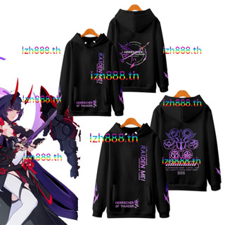 ใหม่ เสื้อกันหนาว เสื้อแจ็กเก็ต เสื้อฮู้ดดี้ แขนยาว พิมพ์ลายอนิเมะ Honkai Impact 3 Raiden Mei 3D ทรงหลวม สไตล์ญี่ปุ่น ลําลอง แฟชั่นสําหรับผู้ชาย ผู้หญิง