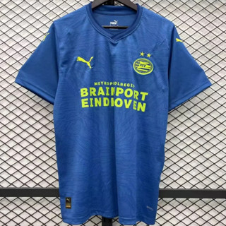 เสื้อเชิ้ต ลายทีมชาติฟุตบอล PSV Eindhoven 2023-24 ชุดเยือน สําหรับผู้ชาย