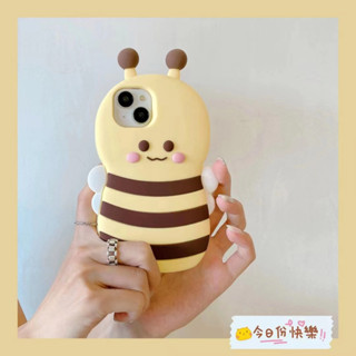 เคสโทรศัพท์มือถือ ซิลิโคนนิ่ม ลายการ์ตูนผึ้งน้อย สามมิติ รวมทุกอย่าง สําหรับ iPhone14 13 12 11 Pro MAX