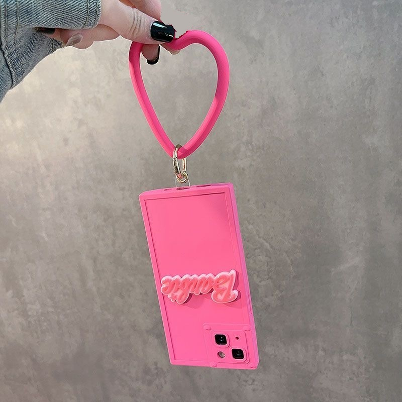 Insสาว3Dกุหลาบสีแดงตุ๊กตาบาร์บี้สแควร์Soft TPUเคสโทรศัพท์Love Heartสร้อยข้อมือสําหรับIphone 17 16promax 15 14 Pro 14 plus 14 Pro max 14 13promax 13 ราคา ถูกที่สุด ดีลบีเคเค แกลเลอรีภาพที่ 5