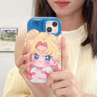 เคสโทรศัพท์มือถือ ลายการ์ตูนเด็กผู้หญิงโกรธน่ารัก สีเหลือง สําหรับ iPhone 14Pro max case 13Pro max 12Pro max 14Pro 13Pro 12Pro 11 12 13 14 case