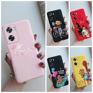 เคสโทรศัพท์มือถือแบบนิ่ม กันกระแทก ลายเด็กผู้หญิง แฟชั่น สําหรับ OPPO A57 4G CPH2387 A57 A57