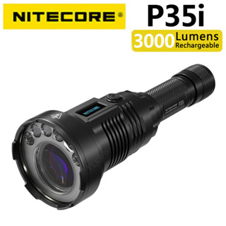 Nitecore P35i 3000 ไฟฉายระยะไกล พร้อมแบตเตอรี่ NL2150HPi หนึ่งก้อน ตามมาตรฐาน