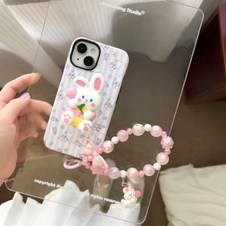 เคสโทรศัพท์มือถือ ลายการ์ตูนกระต่ายน่ารัก สําหรับ iPhone 11 12 12pro 12promax 13 13pro 13promax 14 14pro 14promax