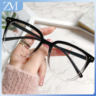 【ZM Glasses】แว่นตาสายตาสั้น ทรงกลม ป้องกันแสงสีฟ้า เกรด -100 150 200 250 300 350 400 450 500 แฟชั่นสไตล์เกาหลี สําหรับผู้หญิง และนักเรียน 056