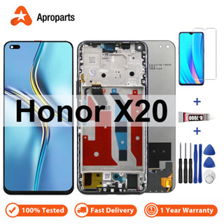 อะไหล่หน้าจอสัมผัสดิจิทัล LCD แบบเปลี่ยน สําหรับ Huawei Honor X20 NTN-AN20