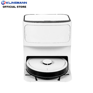 KLINSMANN K198 Robot Vacuum and Mop Cleaner หุ่นยนต์ดูดฝุน หุ่นยนต์ถูพื้น หุ่นยนต์ดูดฝุ่น LIDAR รุ่นที่ 5 แรงดูดขนาดใหญ่ 2800pa  ถูพื้น ม็อบหมุนคู่ 3+3L ถังน้ำคู่ขนาดใหญ่พิเศษ เติมน้ำอัตโนมัติ ล้างไม้ถูพื้นอัตโนมัติ อบผ