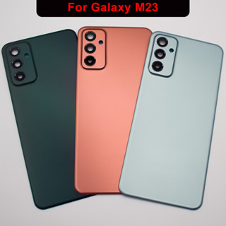 เคสแบตเตอรี่ด้านหลัง M23 พร้อมเลนส์กล้อง และโลโก้ แบบเปลี่ยน สําหรับ Samsung Galaxy M23 M23 5G SM-M236B