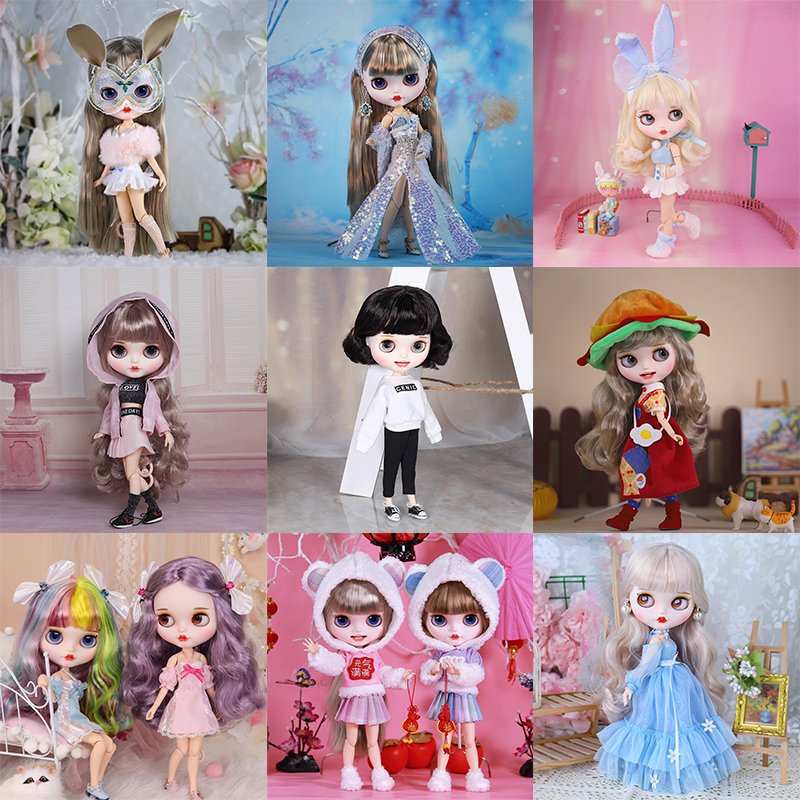 D DBS Blythe เสื้อผ้า ob24 กระโปรงยาวกระโปรงสั้นหมวกกางเกงขาสั้นแขนสั้น az6 จุดเสื้อผ้าเด็ก