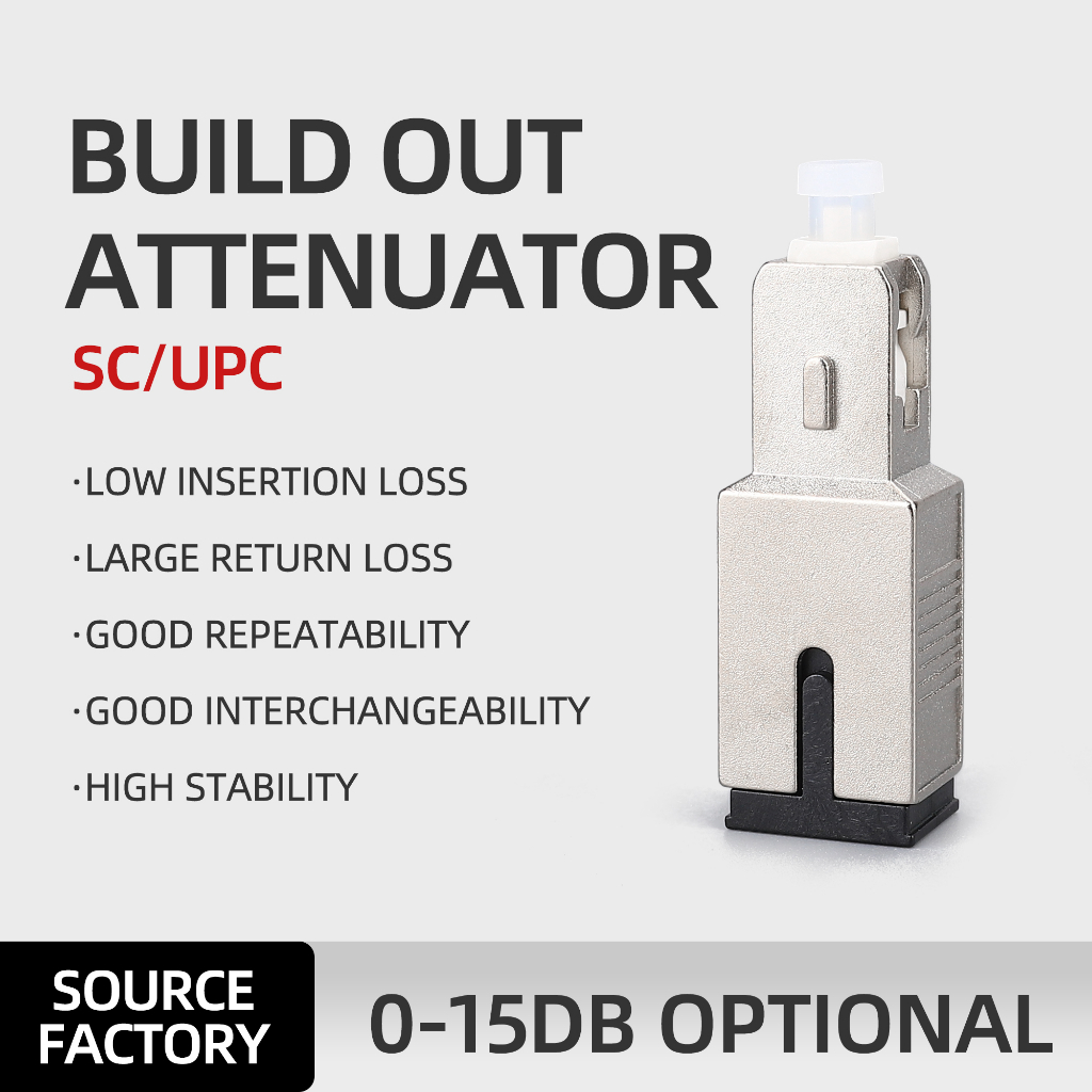 SC UPC Fiber Optic Attenuator Single-mode Fiber Optic Male to Female Connector 3DB/5DB/7DB/10DB/15DB