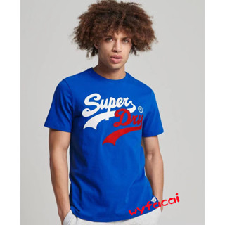 SUPERDRY เสื้อยืดแขนสั้น แบบแห้งเร็ว แฟชั่นสําหรับผู้ชาย