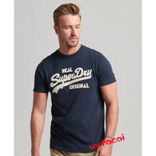 SUPERDRY เสื้อยืดแขนสั้น แบบแห้งเร็ว แฟชั่นสําหรับผู้ชาย