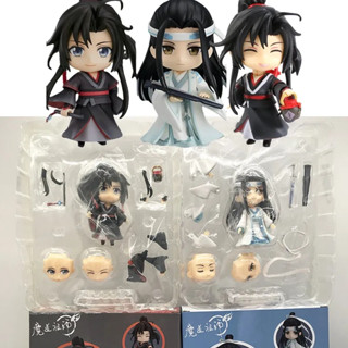 Mo Dao Zu Shi Nendoroid 1109# Lan Wangji 1068# 1229# ตุ๊กตาฟิกเกอร์ PVC รูปการ์ตูนอนิเมะ Wei Wuxian เปลี่ยนหน้าได้ ขนาด 10 ซม.