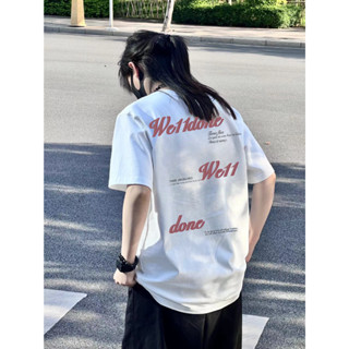 พร้อมส่ง LANBOS WE11DONE เสื้อยืดแขนสั้น พิมพ์ลาย ทรงหลวม ลําลอง สําหรับผู้ชาย และผู้หญิง