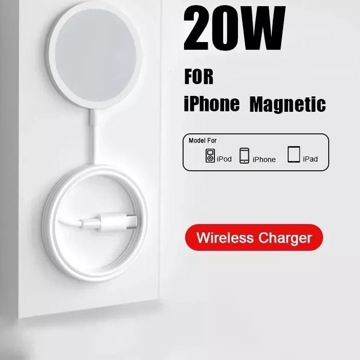 ที่ชาร์จเร็ว แบบไร้สาย 20W สําหรับ iPhone 14 13 12 11 pro Max mini Type C iPhone 8 Plus XR X XS Max SE