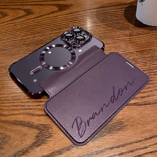 ออกแบบชื่อหนังเนื้อพลิกเคสโทรศัพท์สําหรับเคสไอโฟน17 pro max 14 16 pro max 13 pro 12 11 15 promax