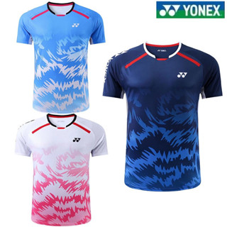 Yonex เสื้อกีฬาแขนสั้น ระบายอากาศ แบบแห้งเร็ว เหมาะกับฤดูร้อน สําหรับเด็กผู้ชาย และผู้หญิง ฝึกซ้อมแบดมินตัน